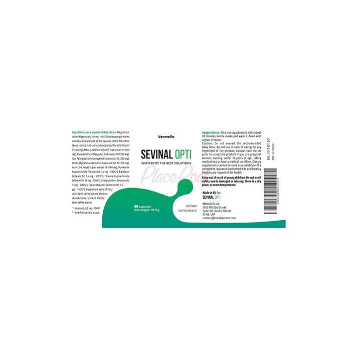 Sevinal Opti - urinary incontinence capsules in Nové Zamky